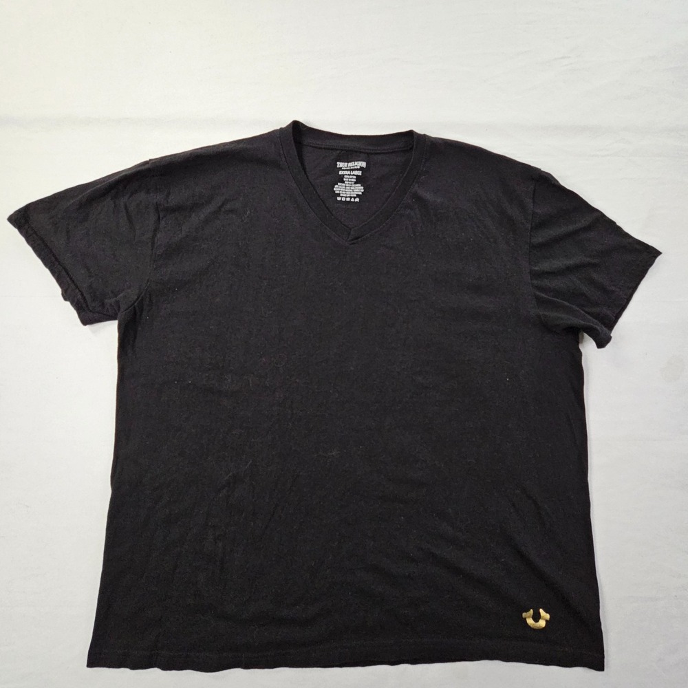 True Religion Black Short Sleeve Cotton T-Shirt Adult XL